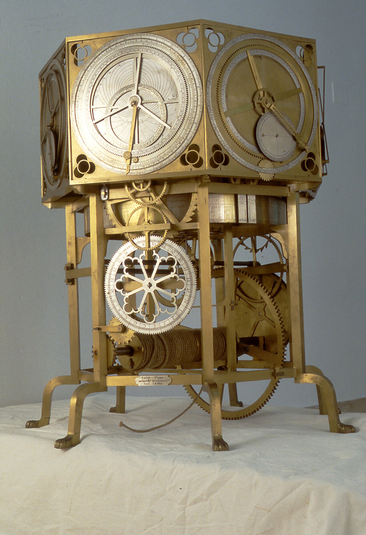A modern reconstruction of Giovanni de' Dondi's Astrarium of 1364