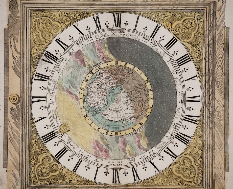The dial of the Landteck / Homann clock
